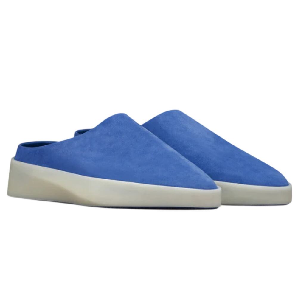 Wolf & Shepherd Womens Cruise Mule Slip On Shoes SIZE 6 Blue White Leather NIB